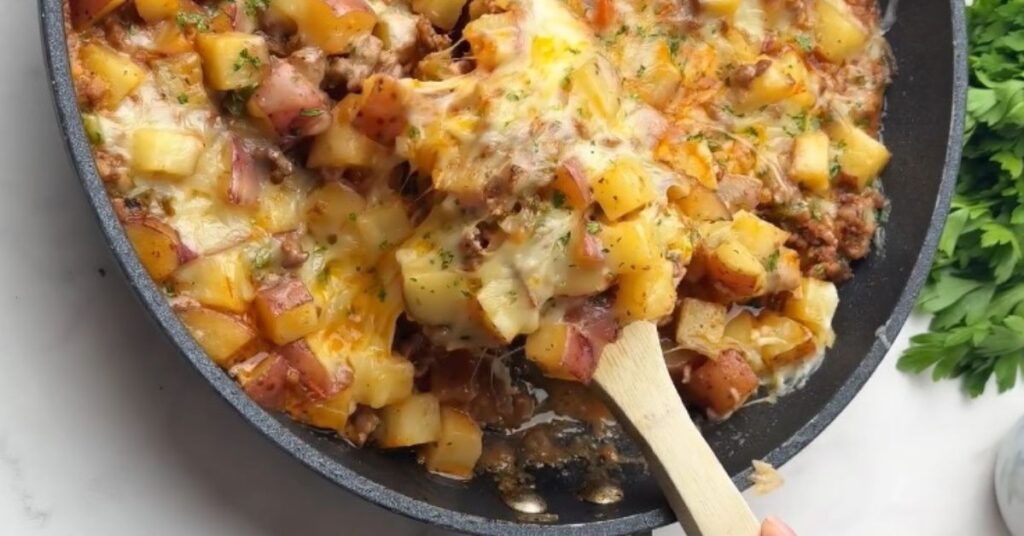 Batata com Carne moida