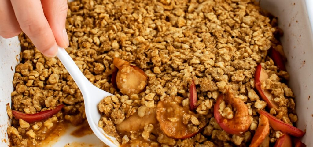 Crumble de Maçã com Aveia