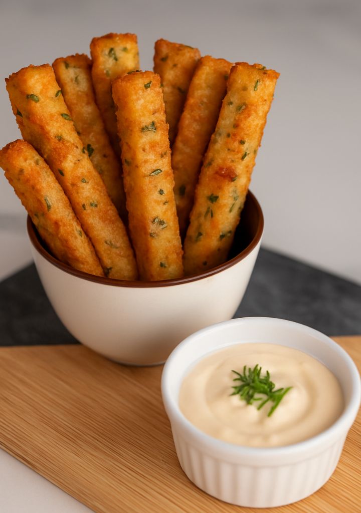 Palitinhos Crocantes de Batata com Queijo