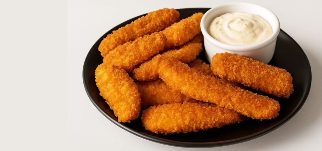 Tirinhas Crocantes de Frango Empanado