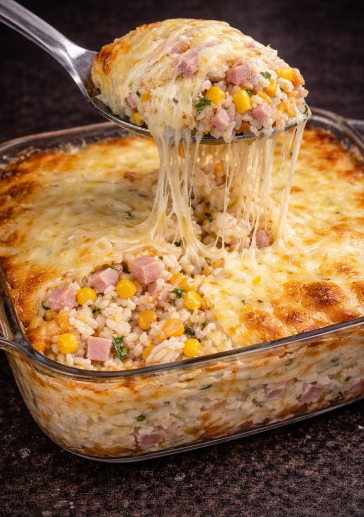 Arroz cremoso de forno