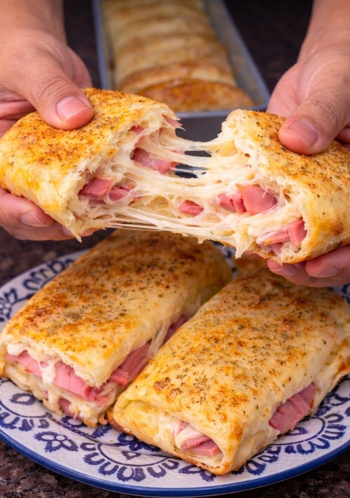 Pão Recheado De Presunto