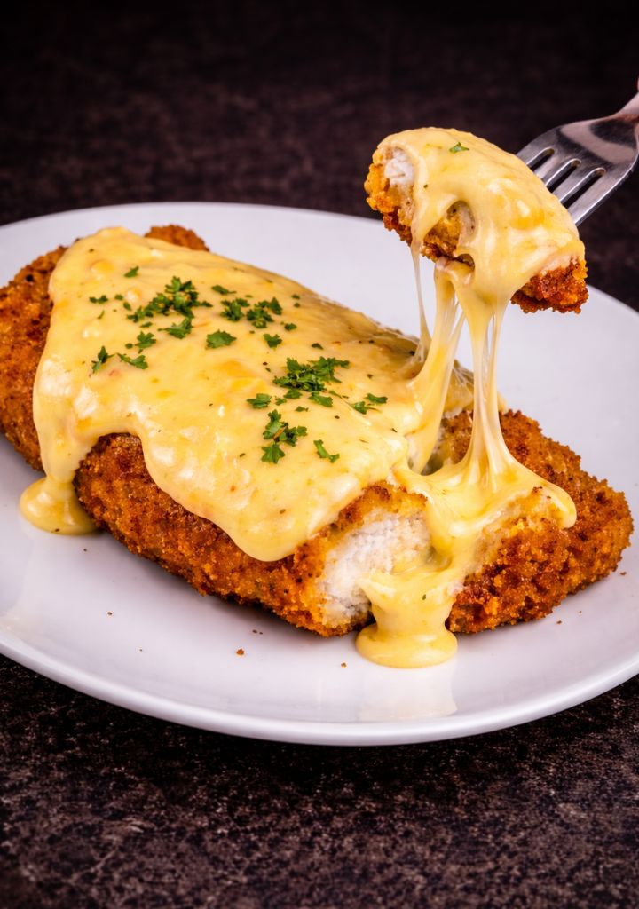 Peito de frango recheado com queijo