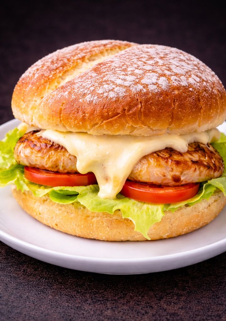 Hambúrguer de Salsicha Caseiro com Queijo