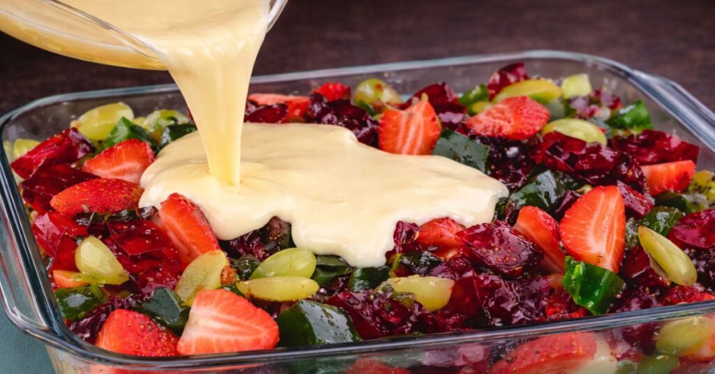 Gelatina com frutas