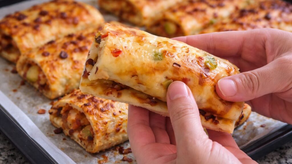 Rolinho de pizza