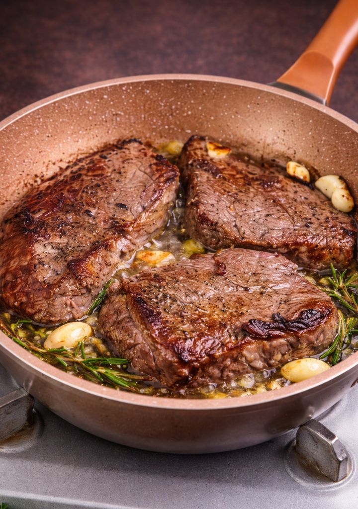 Bife ao Molho Caseiro com Legumes